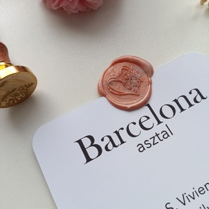 Esküvői ülésrend viaszpecséttel - esküvő - meghívó & kártya - ültetési rend - Meska.hu