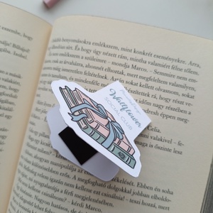 Mágneses könyvjelző - bridgerton wallflower könyvmoly - könyv & zene - könyvjelző - Meska.hu