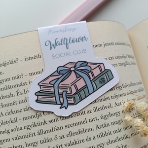 Mágneses könyvjelző - bridgerton wallflower könyvmoly, Könyv & Zene, Könyvjelző, Papírművészet, MESKA