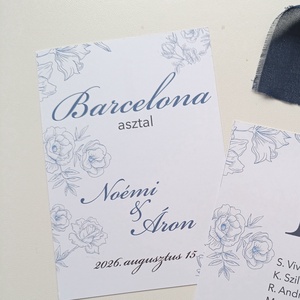Esküvői asztal szám, Esküvő, Meghívó & Kártya, Ültetési rend, Papírművészet, MESKA