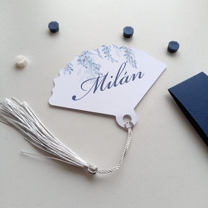 Esküvői ültetőkártya legyező formájú, Esküvő, Meghívó & Kártya, Ültetési rend, Papírművészet, MESKA