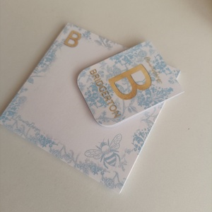 Bridgerton jegyzettömb és mágneses könyvjelző szett - Meska.hu