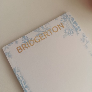 Bridgerton jegyzettömb és könyvjelző szett - otthon & életmód - papír, írószer - jegyzetfüzet & napló - Meska.hu