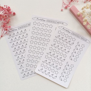 Matricaív - könyvértékelő, csillagok és spicy  - otthon & életmód - papír, írószer - matrica, matrica csomag - Meska.hu