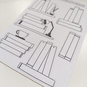 Matricaív - olvasmány könyv lista matricák - otthon & életmód - papír, írószer - matrica, matrica csomag - Meska.hu