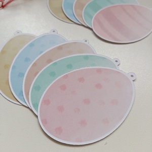 Húsvéti tojás kártyák - 5 db - otthon & életmód - papír, írószer - ajándékozás kellékei - ajándékkísérő - Meska.hu