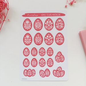 Matricaív - hímes tojás matrica, Otthon & Életmód, Papír, írószer, Matrica, matrica csomag, Fotó, grafika, rajz, illusztráció, MESKA