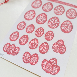 Matricaív - hímes tojás matrica - otthon & életmód - papír, írószer - matrica, matrica csomag - Meska.hu