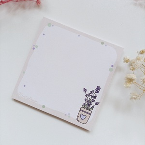 Levendulás jegyzettömb - 9x9 cm - Meska.hu