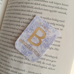 Bridgerton mintás mágneses könyvjelző  - könyv & zene - könyvjelző - Meska.hu