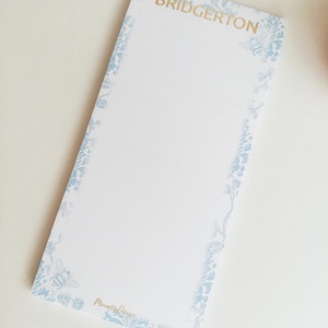 Bridgerton mintás jegyzettömb - otthon & életmód - papír, írószer - jegyzetfüzet & napló - Meska.hu