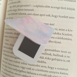 mágneses könyvjelző - rózsaszín csillogós galaxis - könyv & zene - könyvjelző - Meska.hu