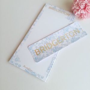 Bridgerton jegyzettömb és könyvjelző szett, Otthon & Életmód, Papír, írószer, Jegyzetfüzet & Napló, Fotó, grafika, rajz, illusztráció, MESKA