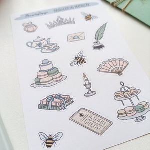 Matricaív - bridgerton matricák - otthon & életmód - papír, írószer - matrica, matrica csomag - Meska.hu