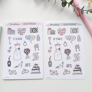 Matricaív - esküvő tervező matricák - otthon & életmód - papír, írószer - matrica, matrica csomag - Meska.hu