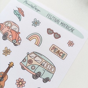 Matricaív - fesztivál matricák - otthon & életmód - papír, írószer - matrica, matrica csomag - Meska.hu