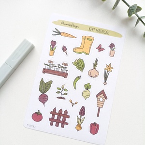 Matricaív - kert matricák - otthon & életmód - papír, írószer - matrica, matrica csomag - Meska.hu