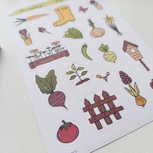 Matricaív - kert matricák, Otthon & Életmód, Papír, írószer, Matrica, matrica csomag, Fotó, grafika, rajz, illusztráció, MESKA