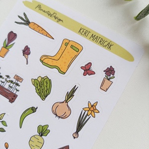 Matricaív - kert matricák - otthon & életmód - papír, írószer - matrica, matrica csomag - Meska.hu