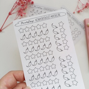 Matricaív - könyvértékelő, csillagok és spicy , Otthon & Életmód, Papír, írószer, Matrica, matrica csomag, Fotó, grafika, rajz, illusztráció, MESKA