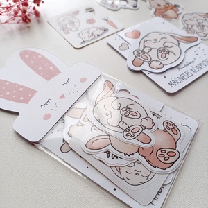 Húsvéti nyuszis ajándék könyvjelző és matrica csomag - könyv & zene - könyvjelző - Meska.hu