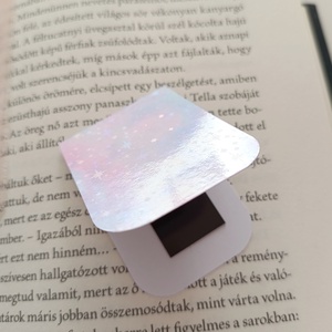 mágneses könyvjelző - rózsaszín csillogós galaxis - könyv & zene - könyvjelző - Meska.hu