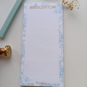 Bridgerton mintás jegyzettömb - otthon & életmód - papír, írószer - jegyzetfüzet & napló - Meska.hu