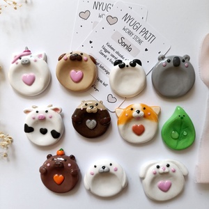 Worry stone cuki állatos nyugikő  - otthon & életmód - dekoráció - dekoratív figurák és szobrok - Meska.hu