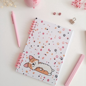 Corgi kutyás spirál füzet - Meska.hu