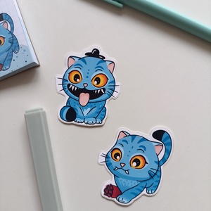Kpop Derpy tigris matrica  - otthon & életmód - papír, írószer - matrica, matrica csomag - Meska.hu