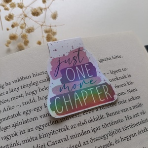 Mágneses könyvjelző - just one more chapter  - könyv & zene - könyvjelző - Meska.hu