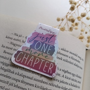 Mágneses könyvjelző - just one more chapter  - könyv & zene - könyvjelző - Meska.hu