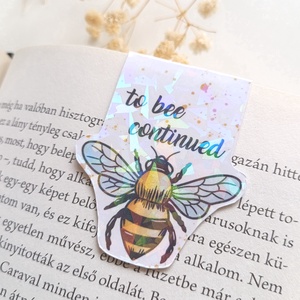 Mágneses könyvjelző - méhecske - to bee  continued - Meska.hu
