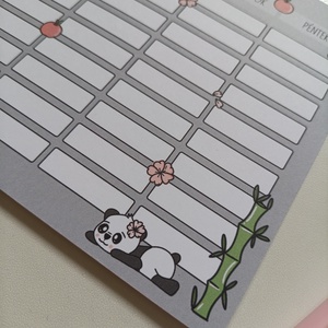Órarend - panda minta - otthon & életmód - papír, írószer - naptár & tervező - Meska.hu