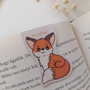 Mágneses könyvjelző - róka - könyv & zene - könyvjelző - Meska.hu