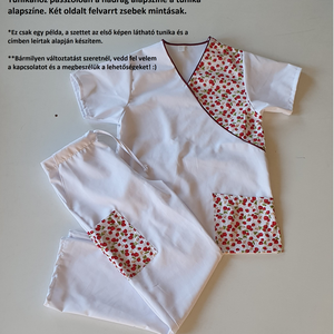 Bagoly mintás tunika egészségügyi/óvónői/szépségipari munkaruha - ruha & divat - női ruha - tunika - Meska.hu