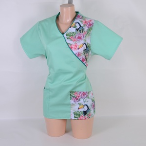 Tukán mintás egészségügyi/óvónői/szépségipari munkaruha tunika és/vagy nadrág - ruha & divat - női ruha - tunika - Meska.hu