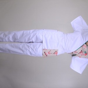 Karácsonyi szarvas mintás tunika egészségügyi/óvónői/szépségipari munkaruha - ruha & divat - női ruha - tunika - Meska.hu