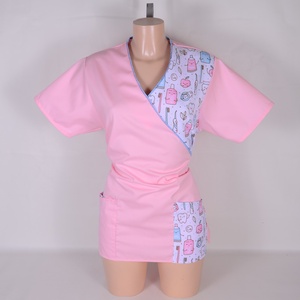 Fogorvos mintás tunika egészségügyi/óvónői/szépségipari munkaruha - ruha & divat - női ruha - tunika - Meska.hu