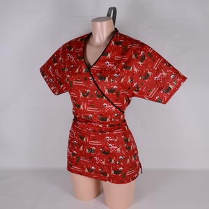 Karácsonyi tacskó mintás tunika egészségügyi/óvónői/szépségipari munkaruha - ruha & divat - munkaruha - Meska.hu