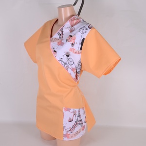 Párizs mintás tunika egészségügyi/óvónői/szépségipari munkaruha - Meska.hu