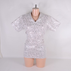 Hópihe ezüst mintás tunika egészségügyi/óvónői/szépségipari munkaruha, Ruha & Divat, Munkaruha, Varrás, MESKA