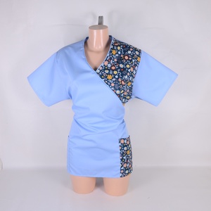 Virág mintás tunika egészségügyi/óvónői/szépségipari munkaruha - Meska.hu