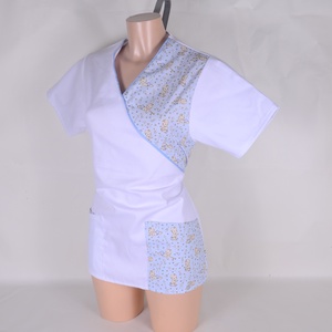 Baba mintás tunika egészségügyi/óvónői/szépségipari munkaruha - Meska.hu