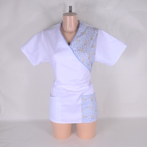 Baba mintás tunika egészségügyi/óvónői/szépségipari munkaruha - ruha & divat - munkaruha - Meska.hu