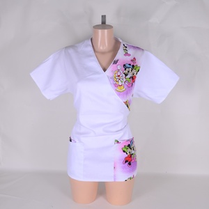 Mickey és Minnie mintás tunika egészségügyi/óvónői/szépségipari munkaruha - ruha & divat - munkaruha - Meska.hu