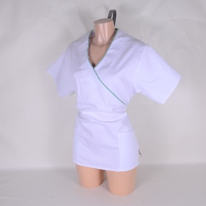 Fehér tunika egészségügyi/óvónői/szépségipari munkaruha - Meska.hu