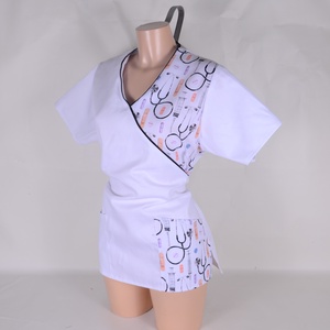 M Bagoly mintás tunika egészségügyi/óvónői/szépségipari munkaruha - ruha & divat - munkaruha - Meska.hu