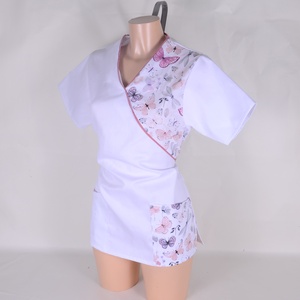 Lepke mintás tunika egészségügyi/óvónői/szépségipari munkaruha, Ruha & Divat, Munkaruha, Varrás, MESKA