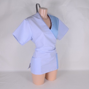 L méret csíkos tunika egészségügyi/óvónői/szépségipari munkaruha - ruha & divat - munkaruha - Meska.hu